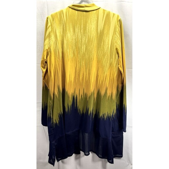 Attitudes By Renee Jersey Mesh Trim Tank And Cardigan Ombre Set Size Large - Picture 6 of 15